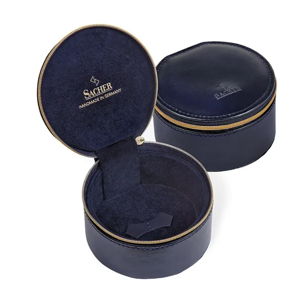 B6.301.014023 - Betsy acuro navy leather jewellery box