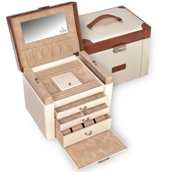 81.502.507343 - Maxima travel cream jewellery box