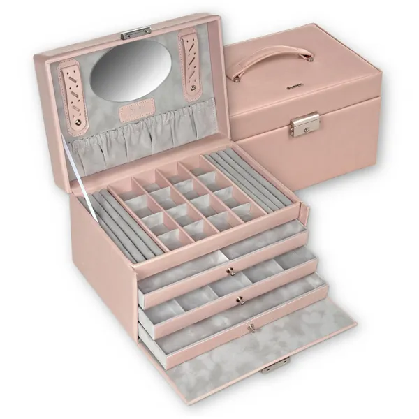 77.107.560221 - Schmuckkasten Lena pastello ros Leder
