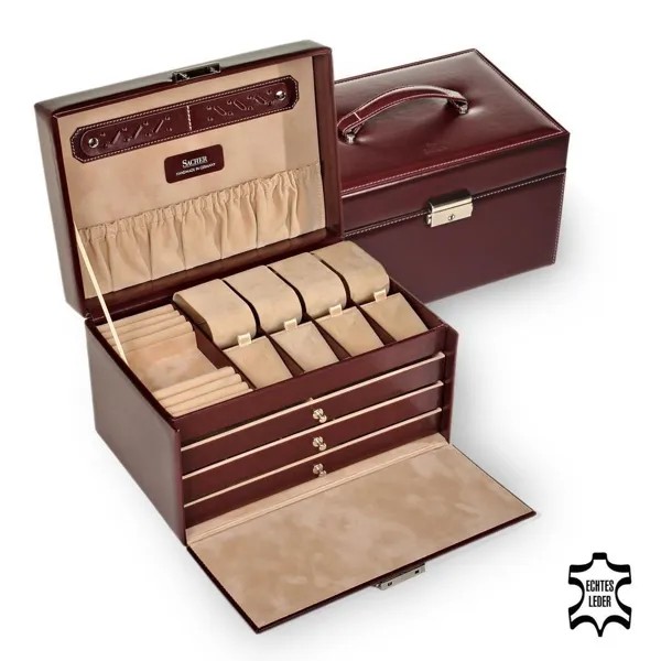 73.107.010143 - Jewellery box Katja new classic bordeaux leather