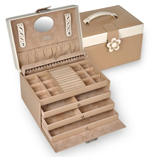 72.000.507443 - Jewellery box Jasmin bella fiore beige