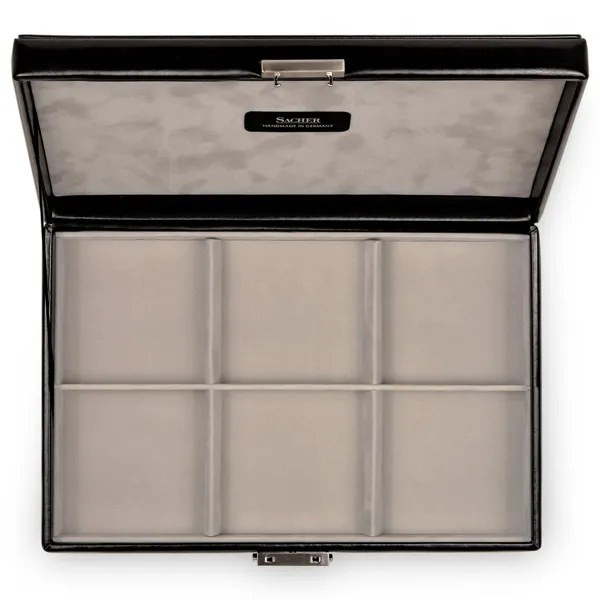 M9.A07.010421 - Case with 6 compartments VARIO CASO vario caso black leather