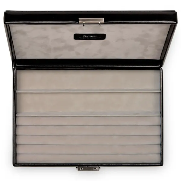 M9.A04.010421 - Case for necklaces and bracelets VARIO CASO vario caso black leather