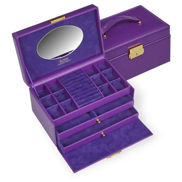24.519.560505 - Jewellery box Emma colisimo violet full grain cowhide
