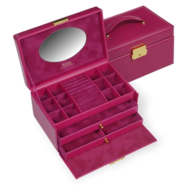 24.519.560707 - Schmuckkasten Emma colisimo / pink (Vollrindleder)