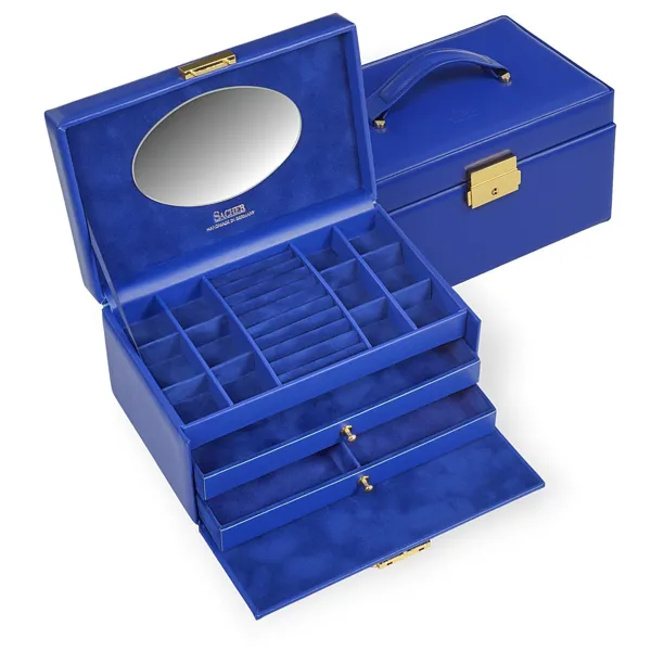 24.519.561515 - Schmuckkasten Emma colisimo blau Vollrindleder