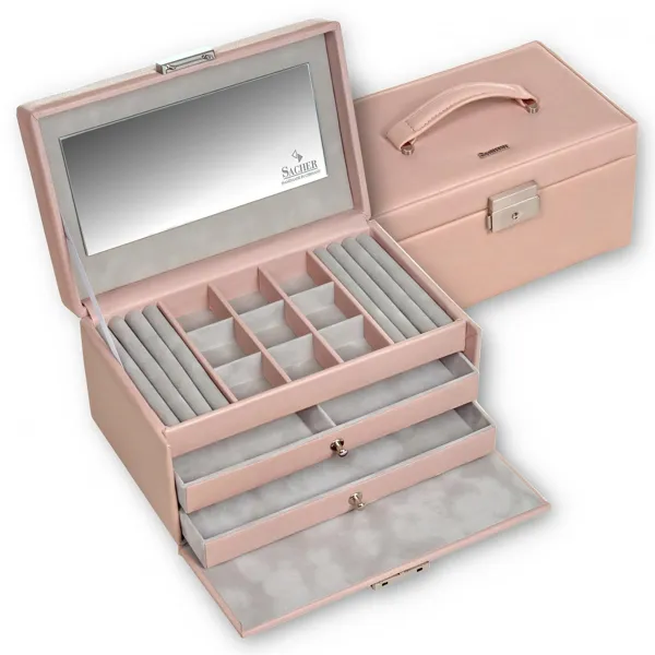 25.107.560221 - Jewellery box Elly pastello / rosé (leather)