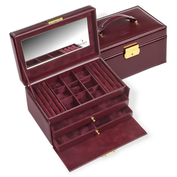 25.301.010101 - Jewellery box Elly acuro bordeaux leather