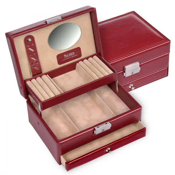 15.000.295043 - Jewellery box Carola new classic red