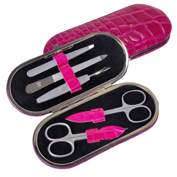 TF200R.1007 - 5-piece manicure case manicure set pink leather