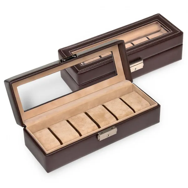 2117.293143 - Watch case for 6 watches new classic mocca