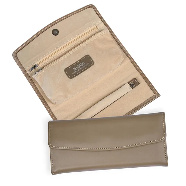 1010.5659P18 - Jewellery roll nature taupe leather