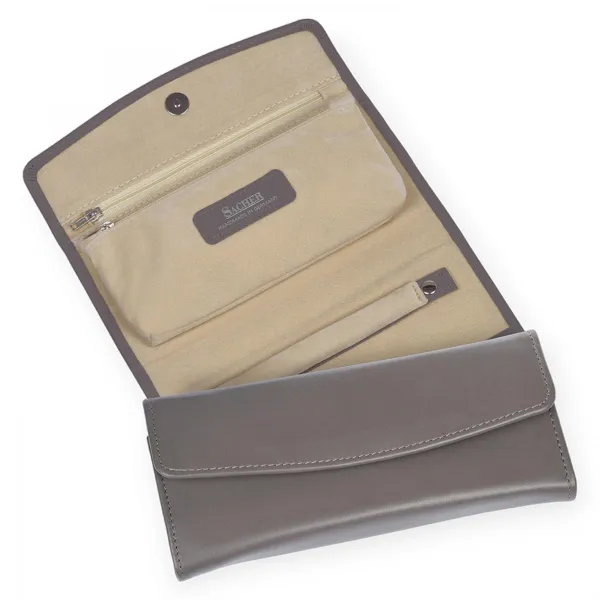 1010.510.5616P18 - Jewellery roll fleur venice grey leather
