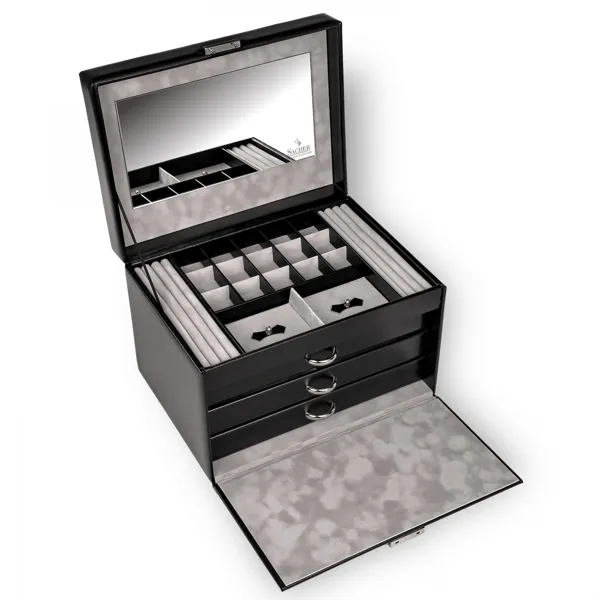 M8.001.010421 - Jewellery case Victoria vario black leather