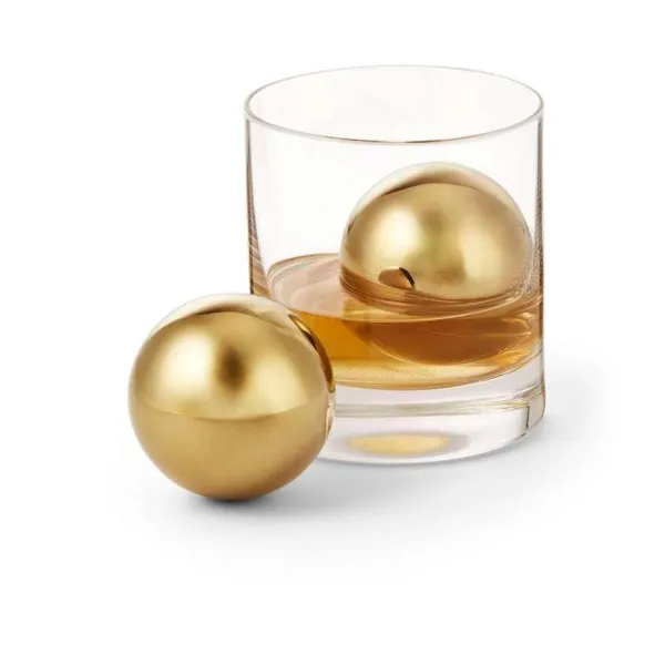 227001 - Collins ice cream scoop set of 2, gold