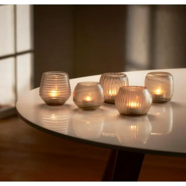 280003 - Terra tea light holder set 5pcs