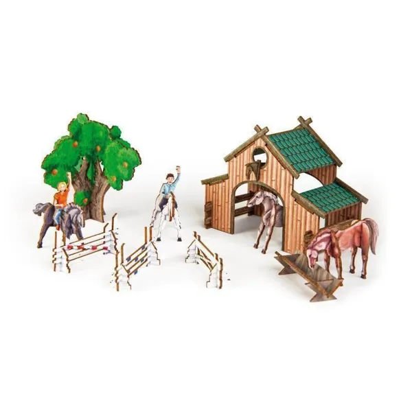 8501 - 3D handicraft set "Horse ranch"