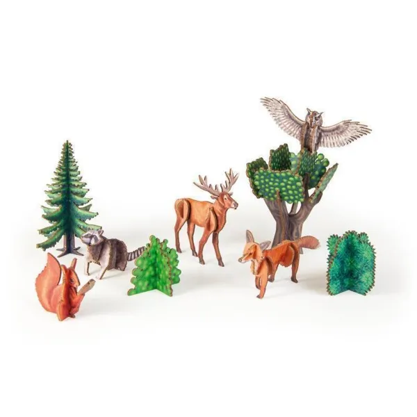 8502 - 3D handicraft set "Forest animals"
