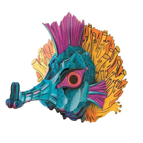 8604 - 3D animal head "Seahorse"