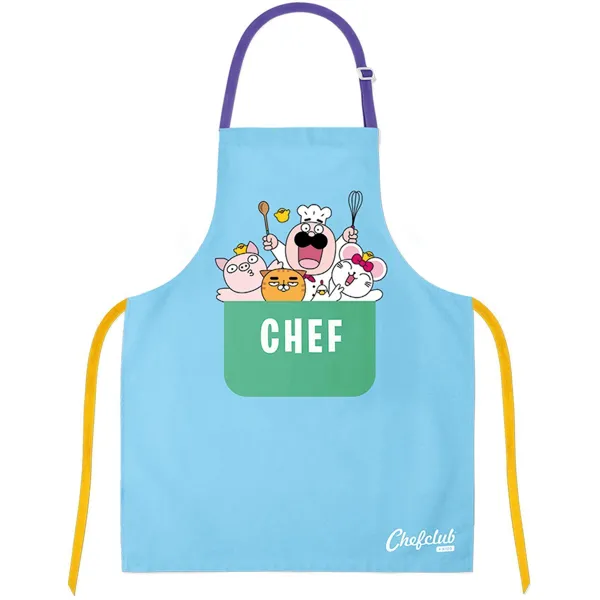284001 - Cotton apron blue