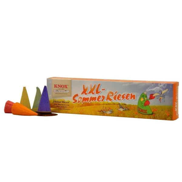 071580 - XXL Summer Giants - 5 incense candles (fruity) &amp; glow plate