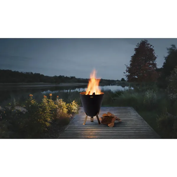 D203019 - Bonfire fire basket set with barbecue hook