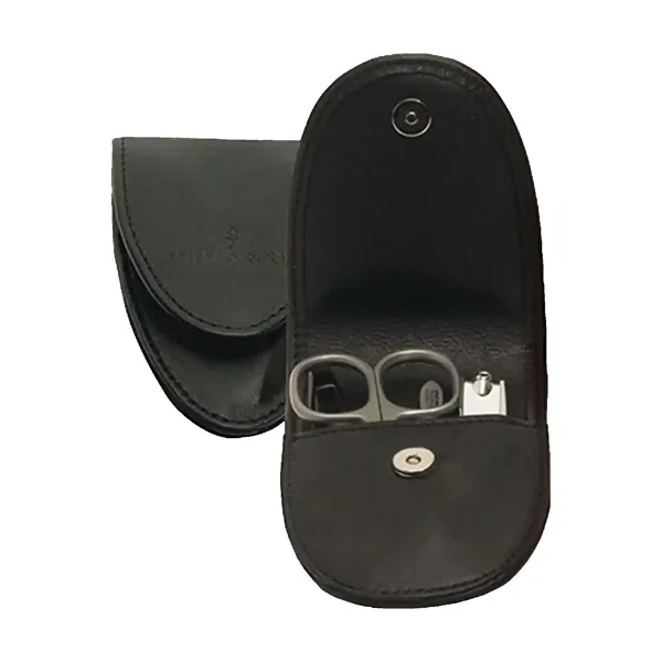 803104.08 - 3-piece manicure case nappa black (full cowhide)