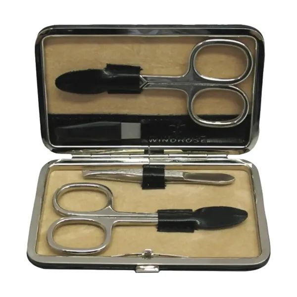 803665.08 - 4-piece manicure case Merino black