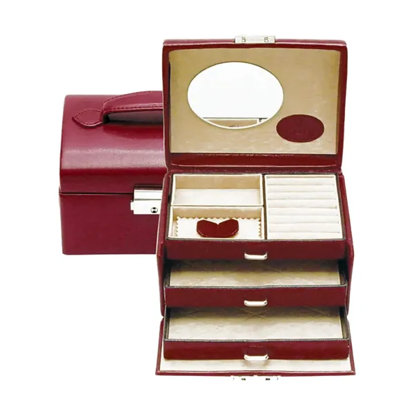 803676.00 - small jewellery case Merino red