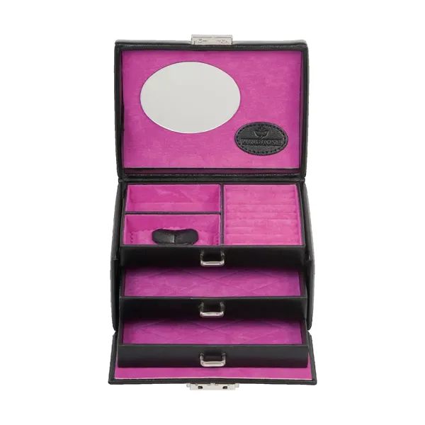 803676.09 - small jewellery case Merino Moda black