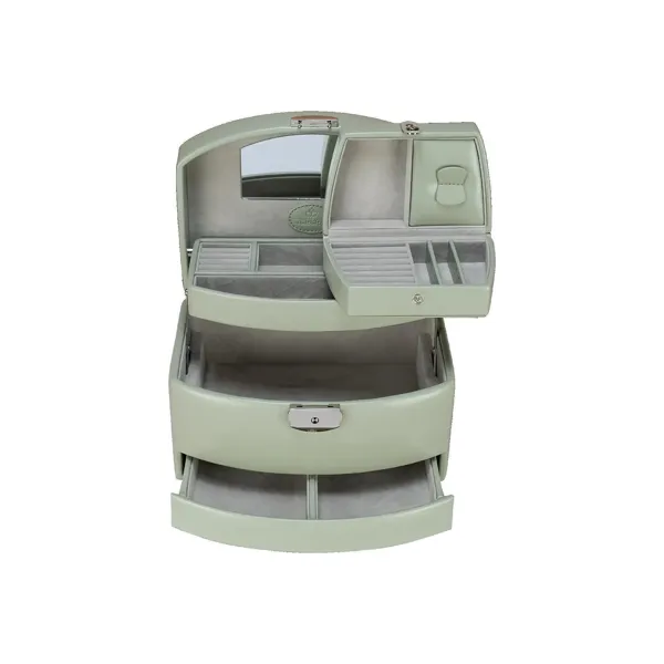 803692.14 - Automatic jewellery case with travel insert Merino Moda sage