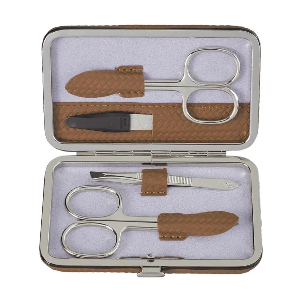 803951.02 - 4-piece manicure case Corbello mocca