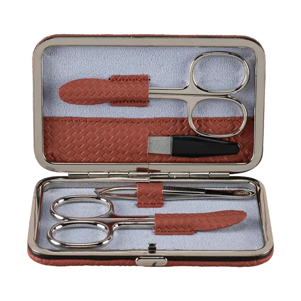 803951.03 - 4-piece manicure case Corbello terracotta