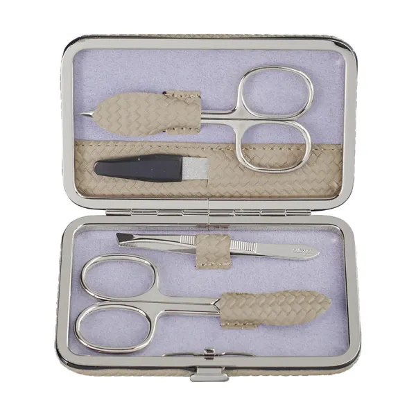 803951.07 - 4-piece manicure case Corbello taupe