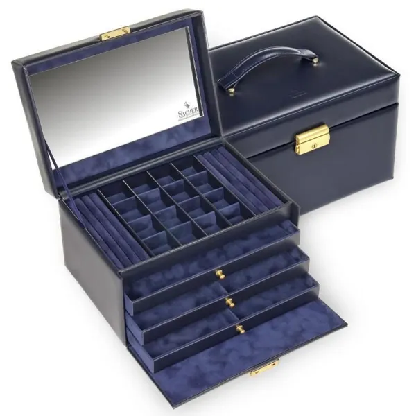 77.301.014023 - Jewellery box Lena acuro navy (leather)