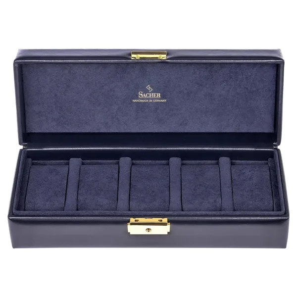 1015.301.014023 - Watch case for 5 watches acuro navy (leather)