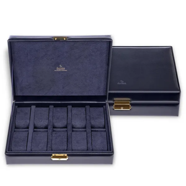 2018.301.014023 - Watch case for 10 watches acuro navy (leather)