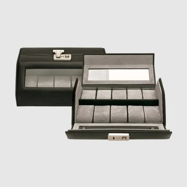 803107.08 - Watch box Nappa black (full cowhide)