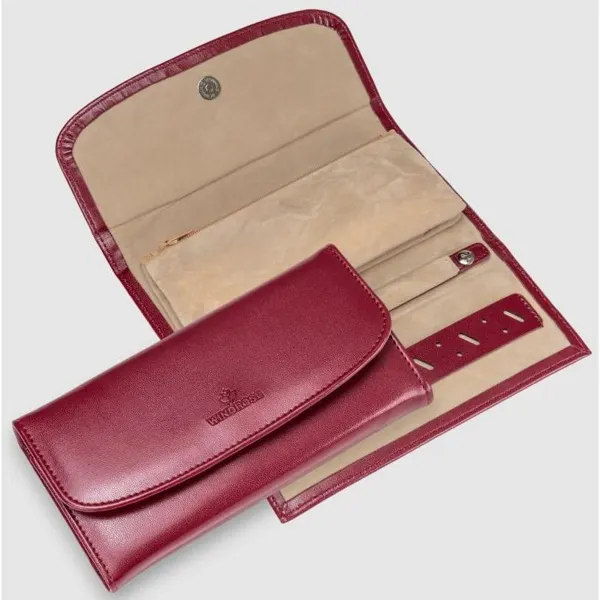 803340.00 - Jewellery bag Merino red