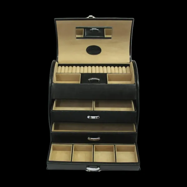 803655.08 - Jewellery case Merino black