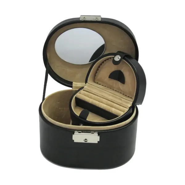 803675.08 - Jewellery case small with insert (can be used as a separate travel case) Merino sch