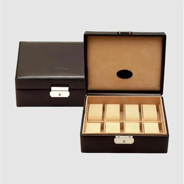 803679.08 - Watch box Merino black