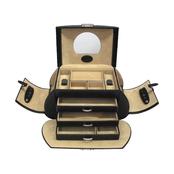 803689.08 - Jewellery case Merino black