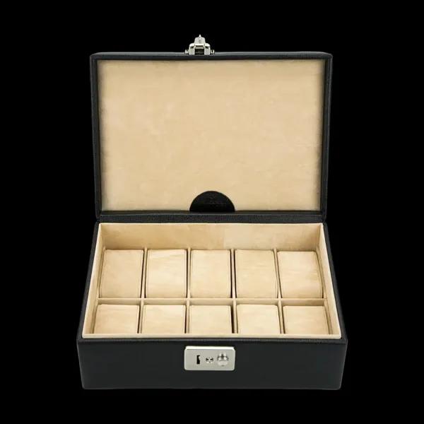 803859.08 - Watch case Beluga black (leather)