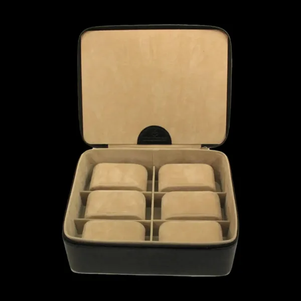 803861.08 - Watch box Beluga black (leather)