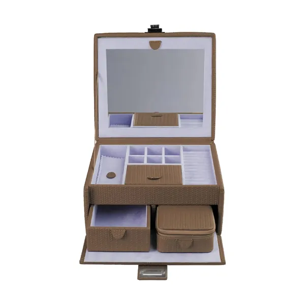 803948.02 - Jewellery case M with insert Corbello mocca
