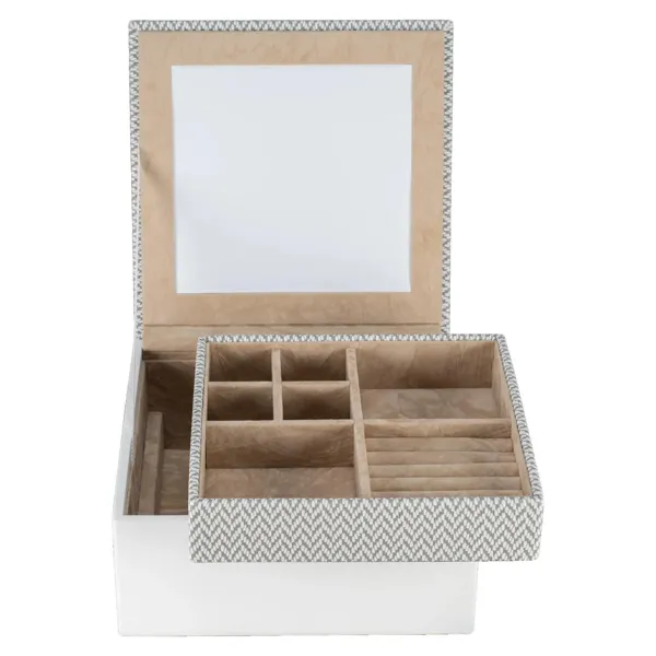 803960.03 - Jewellery box small Calma white