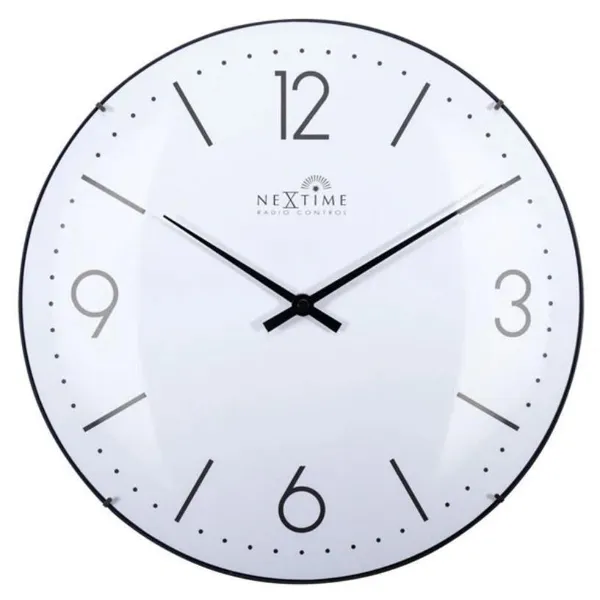 3157WIRC - Wall clock 35cm-Radio Controlled (DCF)-Dome Glass- "Atomic"