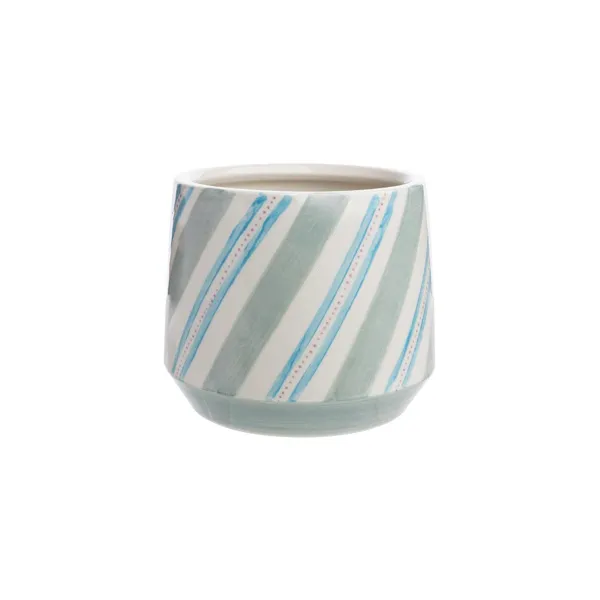 POR681 - BLUE AQUARELL flower pot