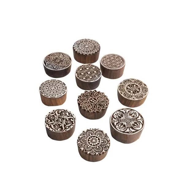STE007 - Wooden stamp ROUND
